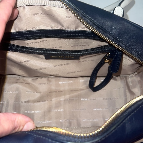 Navy Michael Kors Purse - Picture 6 of 8